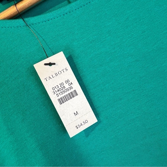 NWT Talbots Vivid Jade Business Casual Top - Picture 4 of 7